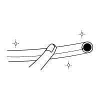 point5特徴的なサラサラ加工