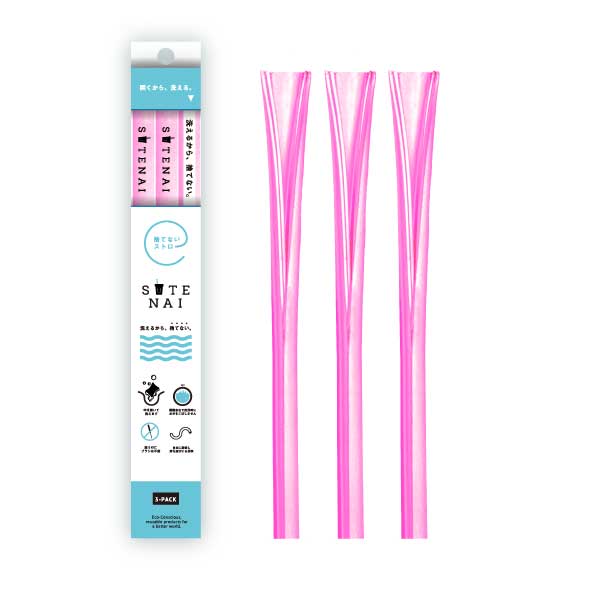 SUTENAIシリコンストローMAGENTA<SEMI-CLEAR>