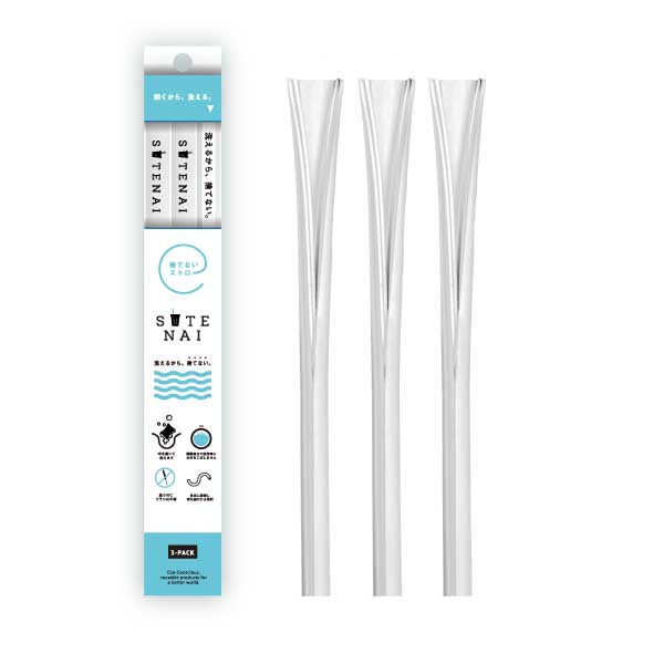 SUTENAIシリコンストローWHITE<SEMI-CLEAR>